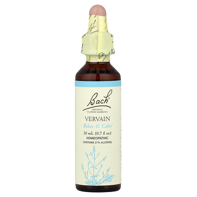 Bach, Original Flower Remedies, Verbena, 20 ml (0,7 oz. líq.)