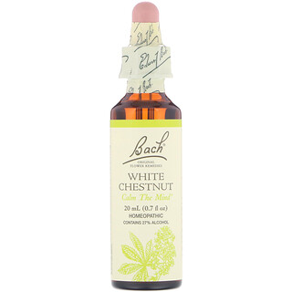 Bach, Remèdes originaux à base de fleurs, marronier blanc, 20 ml