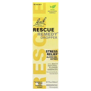 Bach, Rescue Remedy®, піпетка для зняття стресу, 20 мл (0,7 рідк. унції)