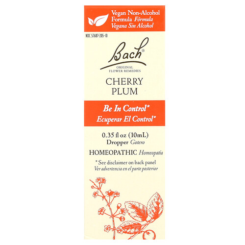 Bach, Original Flower Remedies, Cherry Plum, 0.35 fl oz (10 ml)
