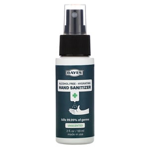 Отзывы о Bayes, Hand Sanitizer, Alcohol Free, Unscented, 2 fl oz (59 ml)
