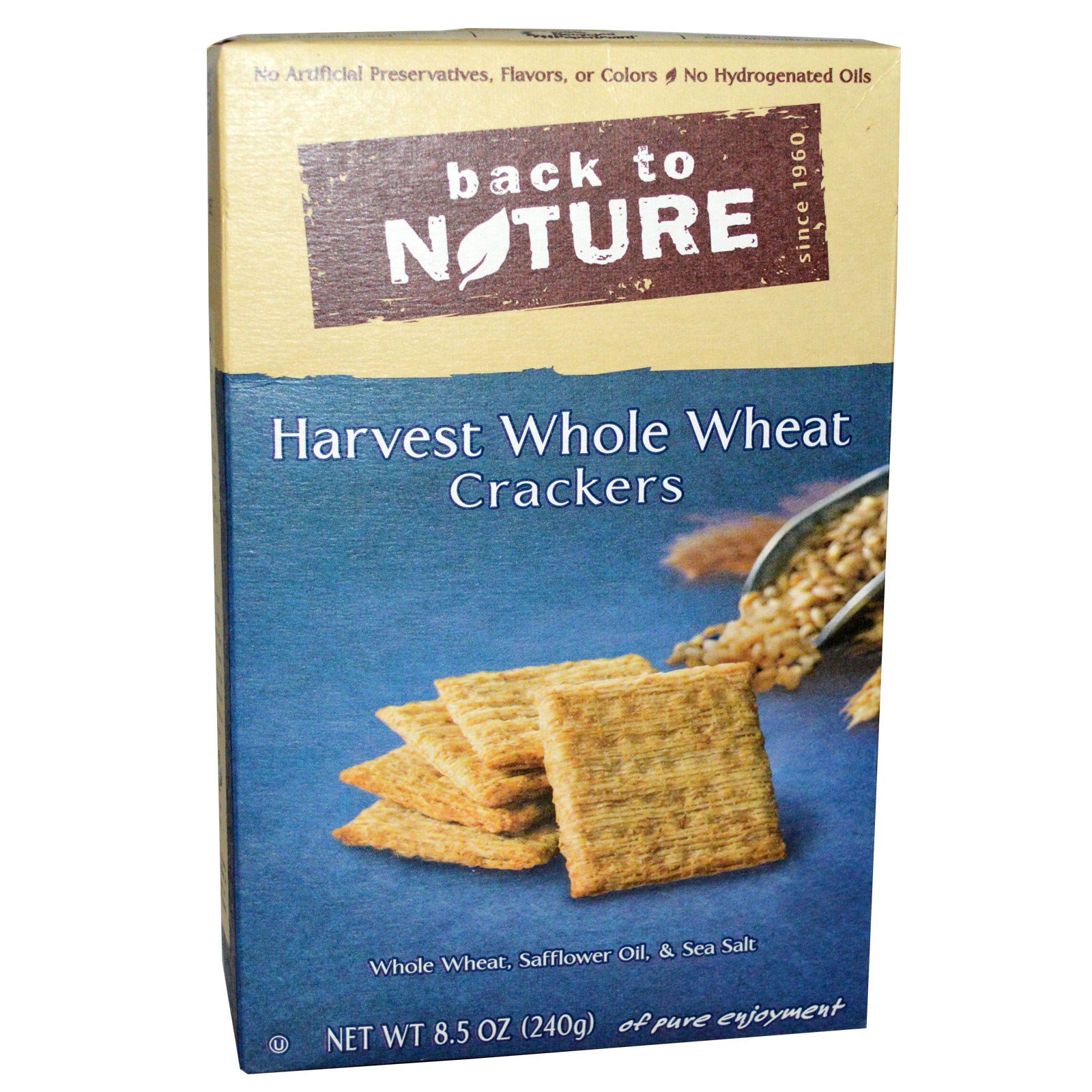 Back to Nature, Crackers, Harvest Whole Wheat, 8.5 oz (240 g) - iHerb