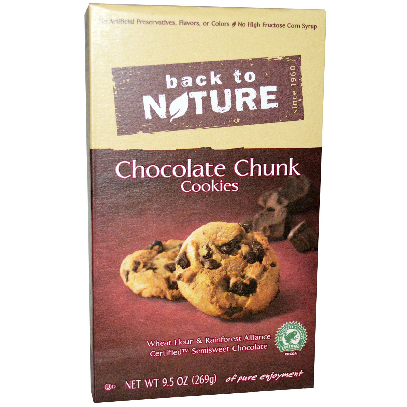 Back To Nature Cookies Chocolate Chunk 9 5 Oz 269 G Iherb