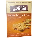 Back to Nature, Печенье с кремовой прослойкой из арахисового масла, 9,6 унций (272 г) отзывы