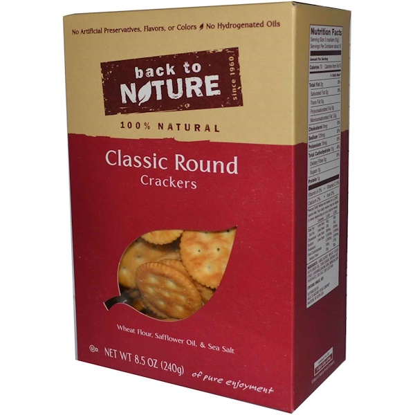 Back to Nature, Classic Round Crackers, 8.5 oz (240 g) (Discontinued Item) 