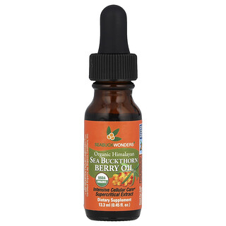 SeaBuckWonders, Huile de baies d'argousier bio de l'Himalaya, 13,3 ml