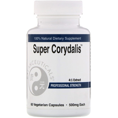 

Super Corydalis, Professional Strength, 500 mg, 60 Vegetarian Capsules