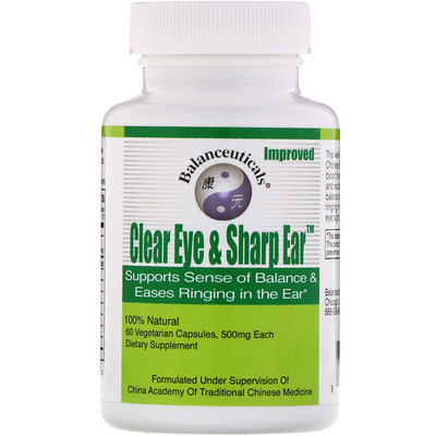 Balanceuticals Clear Eye & Sharp Ear, 500 mg, 60 Vegetarian Capsules