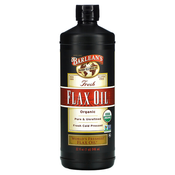 Organic, Fresh Flax Oil, 32 fl oz (946 ml)