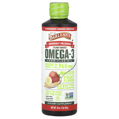 Seriously Delicious®, рослинна омега-3 із лляної олії, полунично-банановий смузі, 454 г (16 унцій)