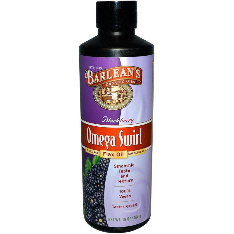 Barlean's, Omega Swirl Flax Oil, Blackberry, 16 oz (454 g) iHerb