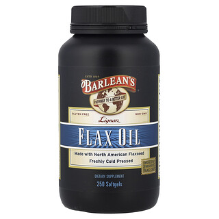 Barlean's, Lignan Flax Oil, 250 Softgels