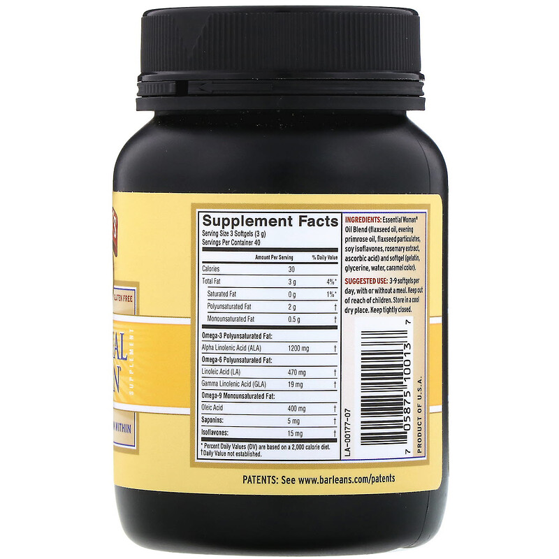 Barlean's, Essential Woman Supplement, 120 Softgels iHerb