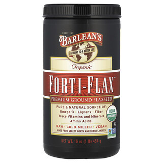 Barlean's, Organic Forti-Flax™, Premium Ground Flaxseed, 16 oz (454 g)