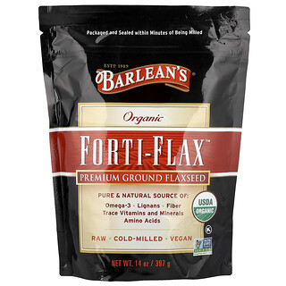 Barlean's, Forti-Flax™ Orgânico, Linhaça Premium Moída, 397 g (14 oz)