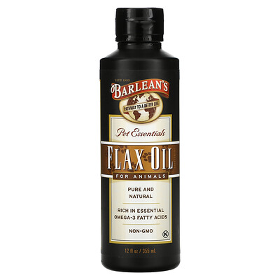 

Barlean's Pet Essentials Flax Oil For Animals 12 fl oz (355 ml)