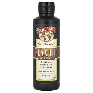 Barlean's, Pet Essentials, Flax Oil for Animals, 12 fl oz (355 ml)