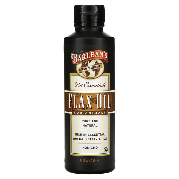 Pet Essentials, Flax Oil For Animals, 12 fl oz (355 ml)