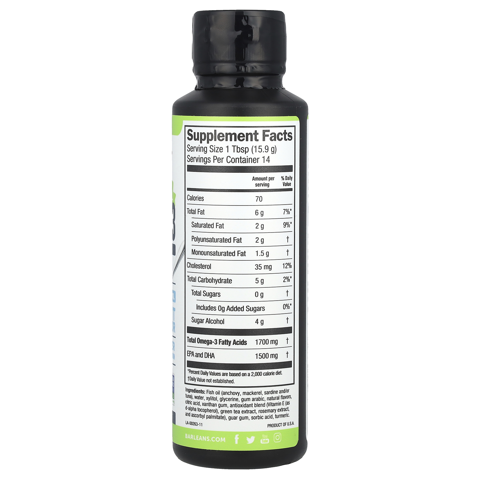 Omega-3 From Fish Oil, Key Lime Pie, 8 oz (227 g) - Picture 2 of 2