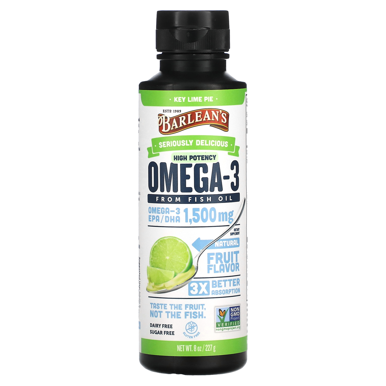 Barlean's, Seriously Delicious, Omega3 from Fish Oil, Key Lime Pie