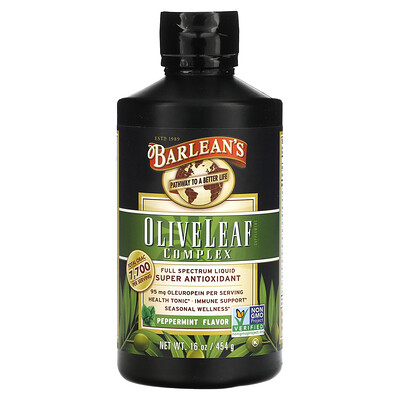 

Barlean's Olive Leaf Complex Peppermint 16 oz (454 g)