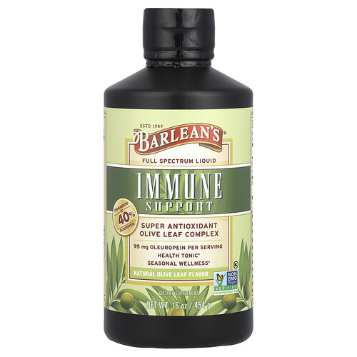 Barlean's Olive Leaf Complex, Natural Olive Leaf, 95 mg, 16 oz (454 g)