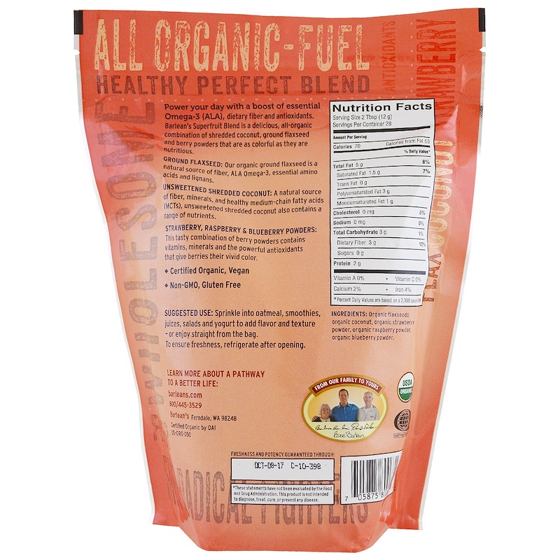 Barlean's, Organic Superfruit Blend, 12 oz (340 g) iHerb