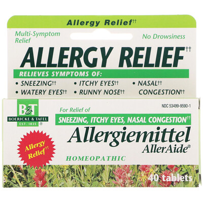 

Boericke & Tafel Противоаллергическое средство, Allergiemittel AllerAide, 40 таблеток
