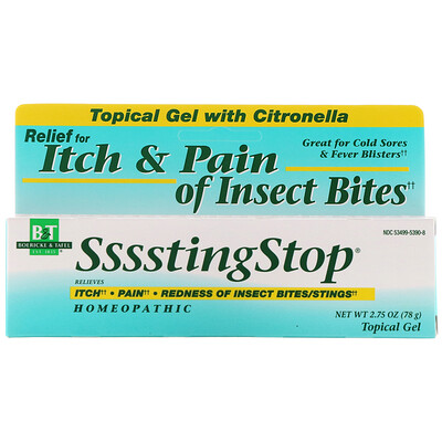 

Boericke & Tafel SssstingStop, Topical Gel with Citronella, 2.75 oz (78 g)