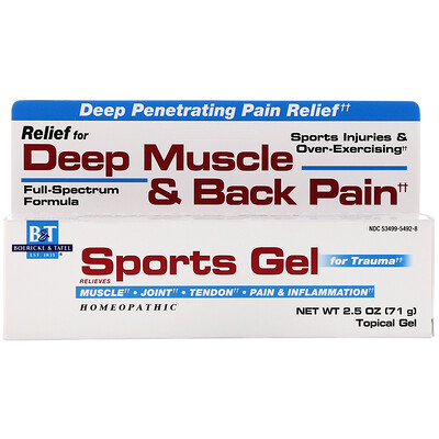 

Boericke & Tafel Sports Gel, for Trauma, Topical Gel, 2.5 oz (71 g)