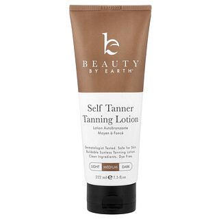 Beauty By Earth, Loción autobronceante, Autobronceante, Medio a oscuro, 222 ml (7,5 oz. líq.)