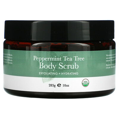 Купить Beauty By Earth Body Scrub, Peppermint Tea Tree, 10 oz (283 g)