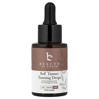 Beauty By Earth, Self Tanner Tanning Drops, Dark, 1 fl oz (30 ml)