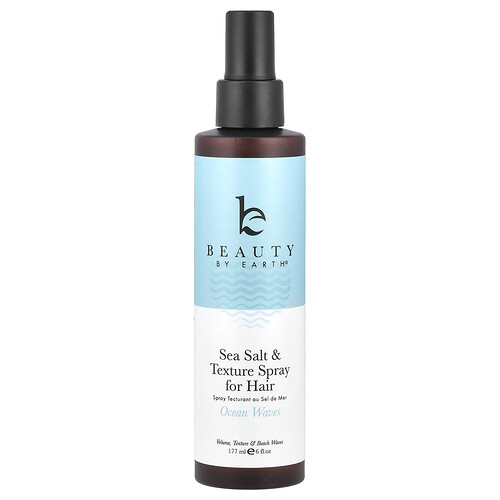 Beauty By Earth, Sea Salt & Texture Spray For Hair, Ocean Waves, 6 fl oz (177 ml)
