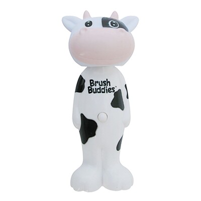 Brush Buddies Poppin', корова Милки Уэйн, мягкая, 1 зубная щетка