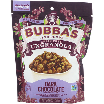 

Bubba's Fine Foods UnGranola, шоколад Убер, 170 г