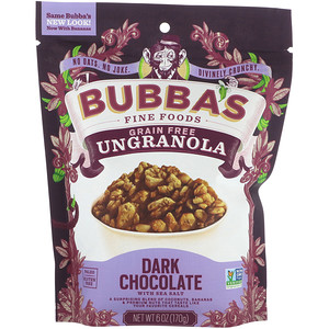 Отзывы о Bubba's Fine Foods, UnGranola, Dark Chocolate with Sea Salt, 6 oz (170 g)
