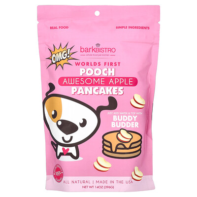 Product Image for Bark Bistro, Worlds First Pooch Pancakes, Awesome Apple, 14 oz (396 g)