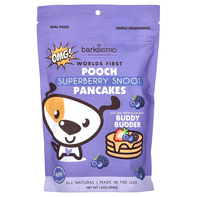Product Image for Bark Bistro, Worlds First Pooch Pancakes, Superberry Snoot, 14 oz (396 g)