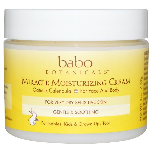 Babo Botanicals, Крем Miracle Moisturizing Cream, Овёс и календула, 57 г.