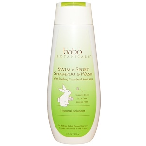 Отзывы о Бабо Ботаникалс, Swim & Sport Shampoo & Wash, with Soothing Cucumber & Aloe Vera, 8 fl oz (237 ml)