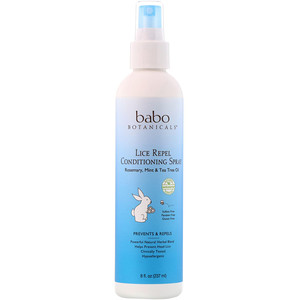 Отзывы о Бабо Ботаникалс, Lice Repel Conditioning Spray, 8 fl oz (237 ml)