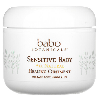 Купить Babo Botanicals Sensitive Baby, All Natural, лечебная мазь, 113 г (4 унции)