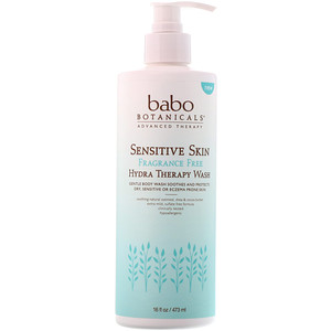 Бабо Ботаникалс, Hydra Therapy Wash, Sensitive Skin, Fragrance Free, 16 fl oz (473 ml) отзывы