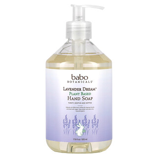 Babo Botanicals, Plant Based Hand Soap, Lavender Dream, 17.6 fl oz (520 ml)