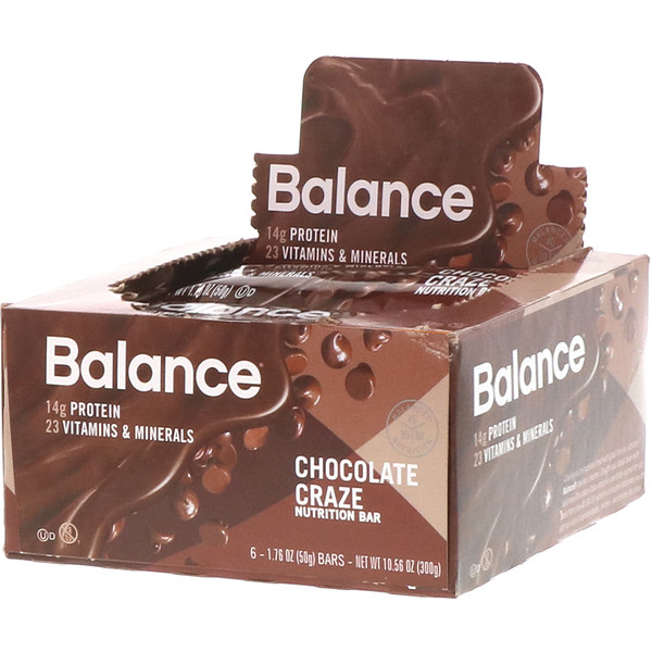 Balance Bar, Nutrition Bar, Chocolate Craze, 6 Bars, 1.76 oz (50 g) Each iHerb