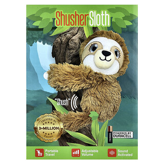 Baby Shusher, Shusher Sloth, zachte speelgoedgeluidsmodule, 1 stuk