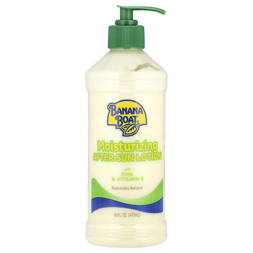 Banana Boat Moisturizing After Sun Lotion with Aloe & Vitamin E, 16 fl oz (473 ml)