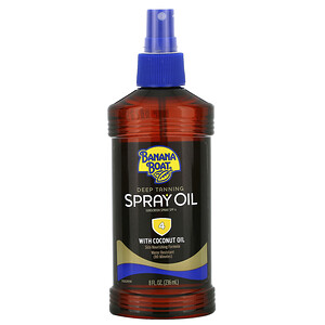 Отзывы о Banana Boat, Deep Tanning Spray Oil with Coconut Oil, SPF 4, 8 fl oz (236 ml)