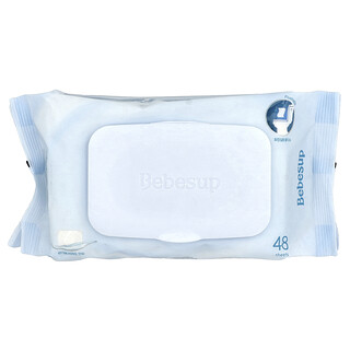 Bebesup, Lingettes humides pour bébé, Lingettes humides pour bébé, 48 lingettes